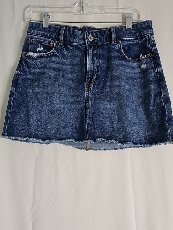 American Eagle Outfitters Dresses & Skirts - American Eagle Outfitters Dark Blue Distressed Denim Mini Skirt